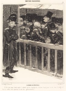 Køen på utstillingen av Honoré Daumier