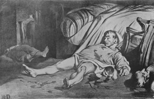 Transnonain Street, 1834 av Honoré Daumier