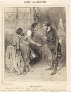 Valgbesøket av Honoré Daumier
