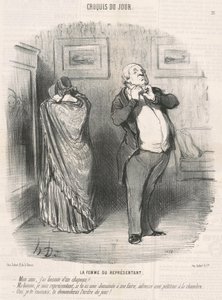 Representantens kone av Honoré Daumier