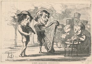 Harpen, himmelsk instrument av Honoré Daumier