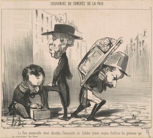 Universell fred blir vedtatt... av Honoré Daumier