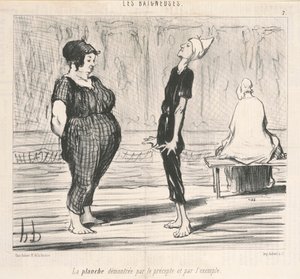 Brettet demonstrert av forskriften... av Honoré Daumier