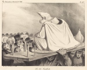 hodet vipper av Honoré Daumier