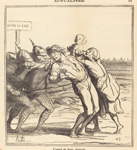 Oppfordringen til deres reserver av Honoré Daumier