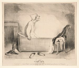 Varmebadet. Herregud! av Honoré Daumier