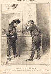 Charbonnieren liker å være (er mester)... av Honoré Daumier