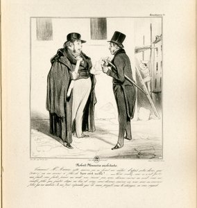 Le Charivari, satirisk i svart-hvitt av Honoré Daumier