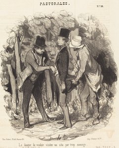 Faren for... å besøke et nettsted som er for vilt av Honoré Daumier