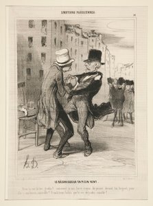 Avfettingsmiddelet i friluft av Honoré Daumier