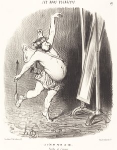 Avreise til ballen av Honoré Daumier