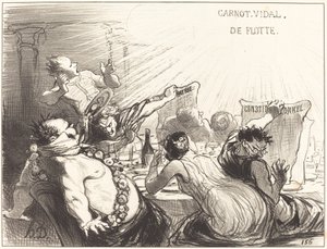 Festen til Baltazar-Véron av Honoré Daumier