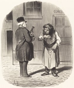 Nyttårsdag av Honoré Daumier