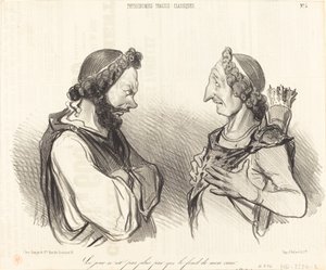 Dagen er ikke renere... av Honoré Daumier