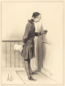 Tiggeren hjemme av Honoré Daumier