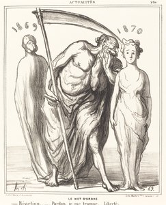 Stikkordet: Reaksjon... Tilgivelse... Frihet av Honoré Daumier