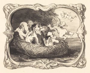 Det forlatte reiret av Honoré Daumier