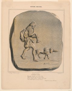 The Return of Odysseus, plate 7 fra Ancient History av Honoré Daumier