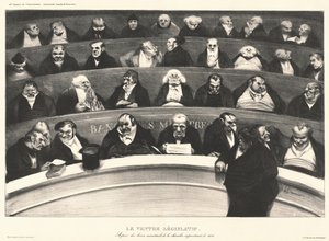 Den lovgivende magen av Honoré Daumier
