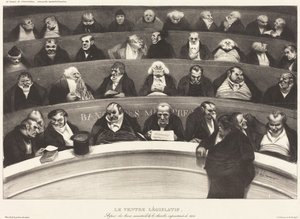 Den lovgivende magen av Honoré Daumier