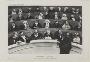 The Legislative Belly: Utsikt over ministerbenkene i Chamber of Prostitution of 1834, eller The Legislative Belly: Utsikt over ministerbenkene i Chamber of Prostitution of 1834 av Honoré Daumier