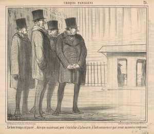 De gode tidene har gått... av Honoré Daumier