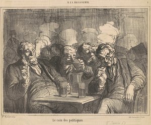 Det politiske hjørnet av Honoré Daumier