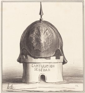 Kronen på bygningen hans av Honoré Daumier