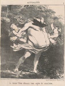 Doktor Véron nekter ... trøst av Honoré Daumier