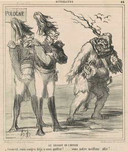 Starten på vinteren av Honoré Daumier