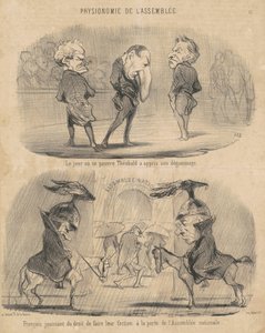 Dagen da... Théobald fikk vite om degummingen hans av Honoré Daumier