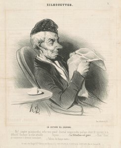 Leser avisen av Honoré Daumier
