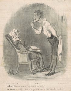Mannen. Bobonne, vil du ha skjegget mitt? av Honoré Daumier