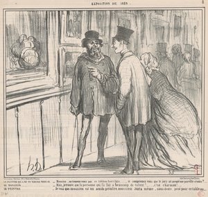 Maleren som hadde et maleri nektet... av Honoré Daumier