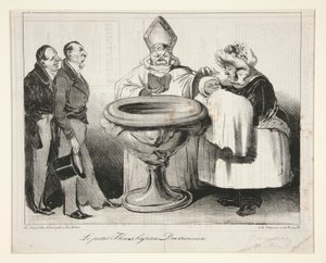 Lille Thiers, døpt? Doctrinaire (Young Thiers av Honoré Daumier