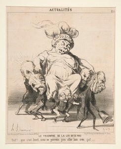 Lovens triumf av 31. mai, fra Actualites av Honoré Daumier