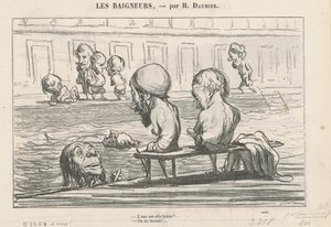 Er vannet bra? ... / Fullt vann av Honoré Daumier