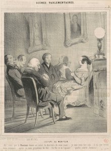monitor spiller av Honoré Daumier