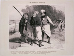Les Canotiers Parisiens- Hei! Jeg, som trodde vi nettopp hadde oppdaget ... av Honoré Daumier