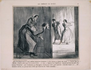 The Comedians of Society - Si Baptist, hva er det der... av Honoré Daumier