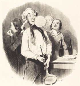 Pannekakene av Honoré Daumier