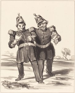 De to bankettene i glede av Honoré Daumier