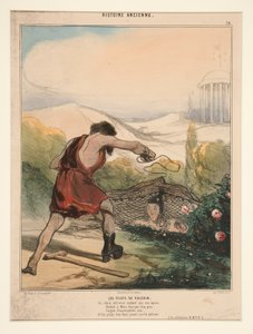 Vulkannett. Denne slem låsesmed vet at hans kone av Honoré Daumier