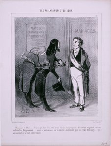 Dagens filantroper: Herr ordfører ... På reise gjennom byen din ... av Honoré Daumier