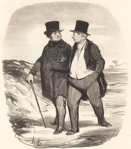 Tidene er vanskelige... av Honoré Daumier