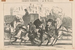 Fasilitetene til en flanerie... av Honoré Daumier