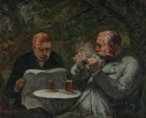 Øldrikkere av Honoré Daumier