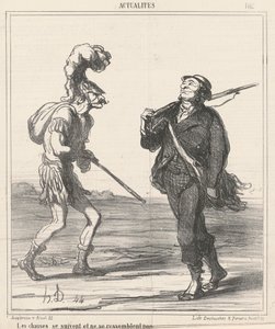 Hunts... Ikke se like ut av Honoré Daumier