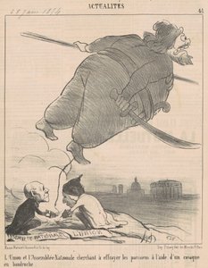 Debattene... av Honoré Daumier
