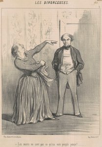 Ektemenn er ikke hva et forfengelig folk tror! av Honoré Daumier